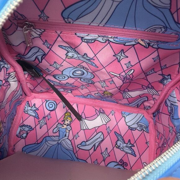 Loungefly Disney Cinderella Stained Glass Portrait Mini Backpack NWT STORE MODEL main image 8